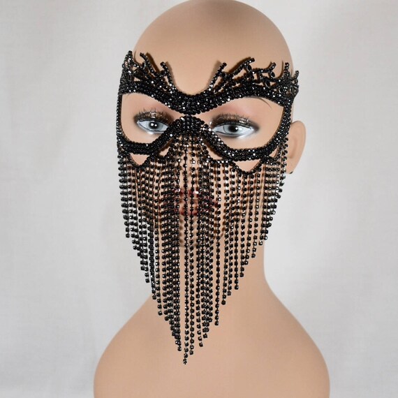 Masquerade Mask Jeweled Bridal Mask BlueRoyal Blue Rhinestone Metal Masquerade Mask Queen Mask,new year party mask Mardi Gras Mask