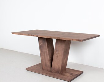 Small Custom Dining Table, Maple Wood Table