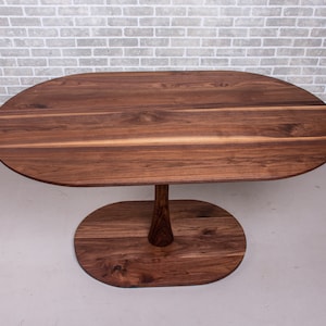 Oval Dining Table, Oval Pedestal Table, Oval Banquette Table, Narrow Walnut Dining Table, Oval ...