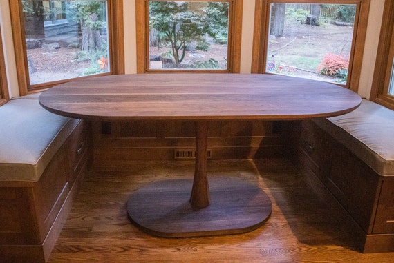 Oval Dining Table, Oval Pedestal Table, Oval Banquette Table, Narrow Walnut Dining Table, Oval Wood Table, Oval Walnut Kitchen Table