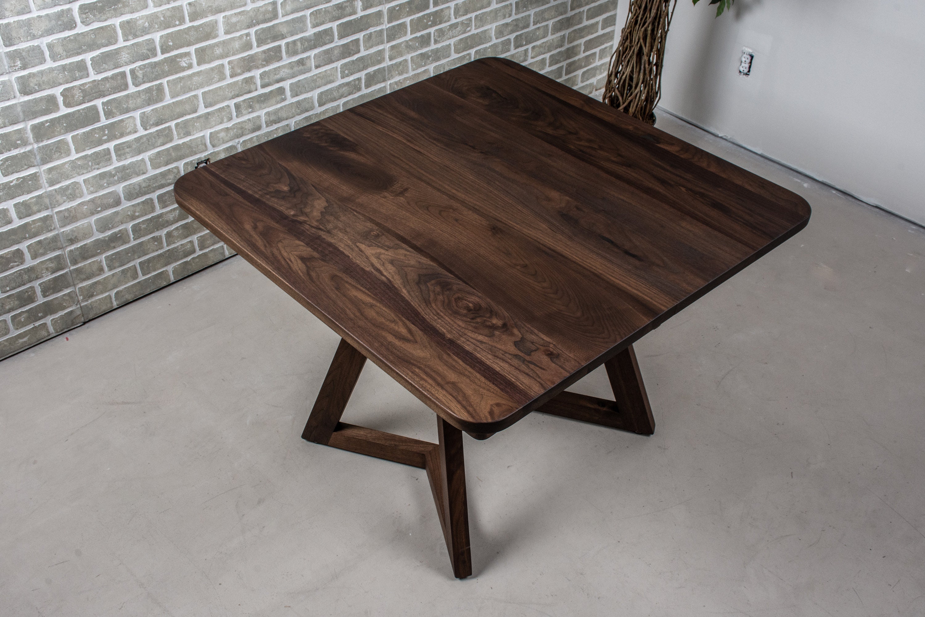 Walnut Extension Table, Square Dining Table With Extenders