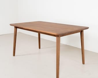 Mid Century Dining Table, 5 Foot Walnut Table