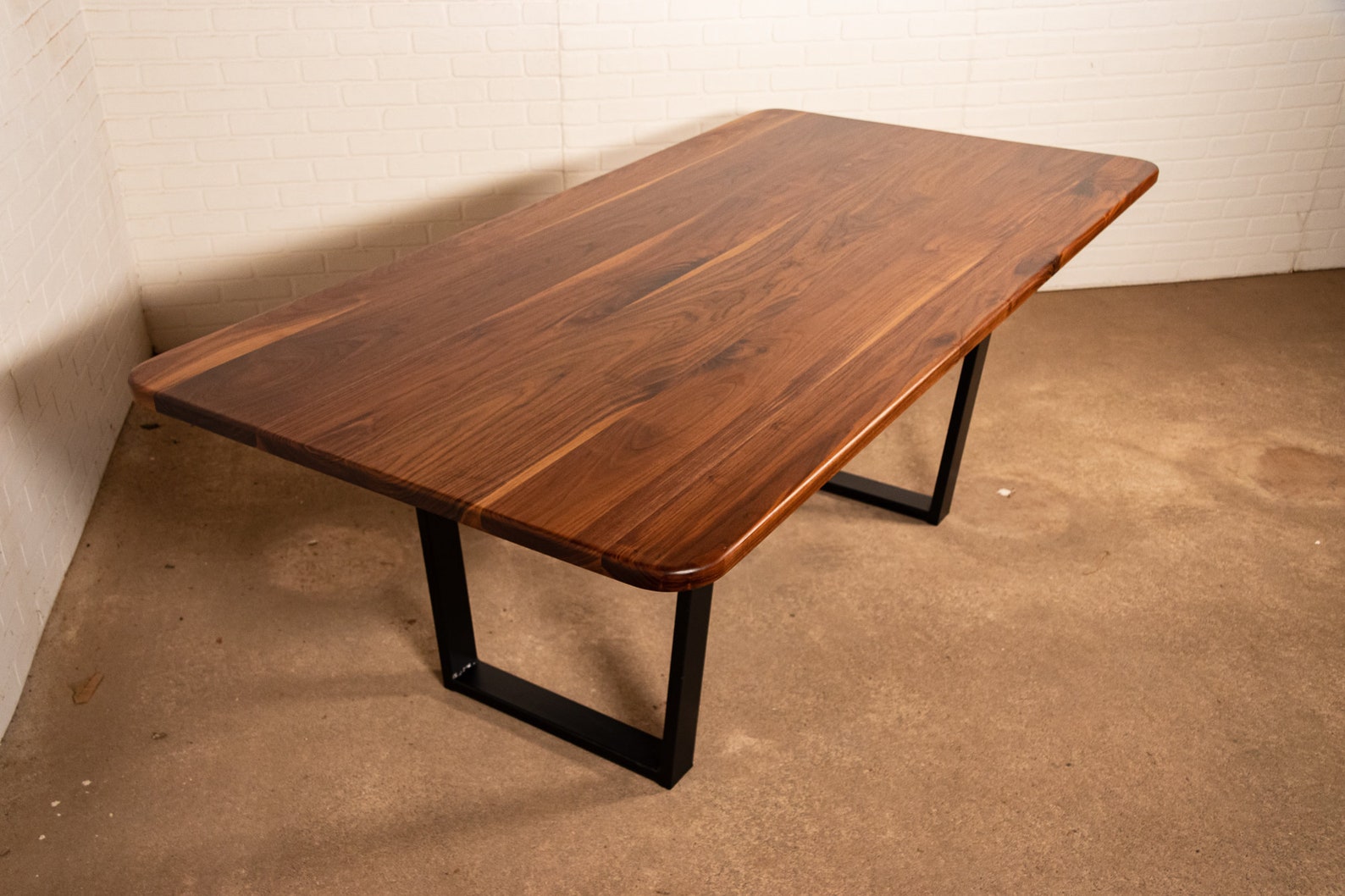 Dining Room Table with Rounded Corners Walnut Dining Table Etsy