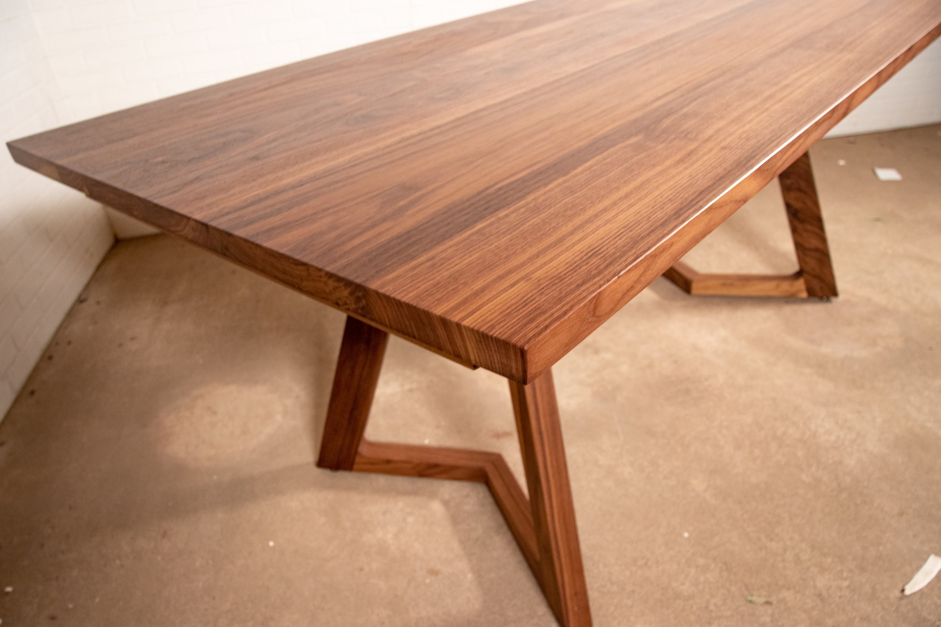 Hand Made Extra Large Walnut Extension Dining Table by North Texas Wood  Works
