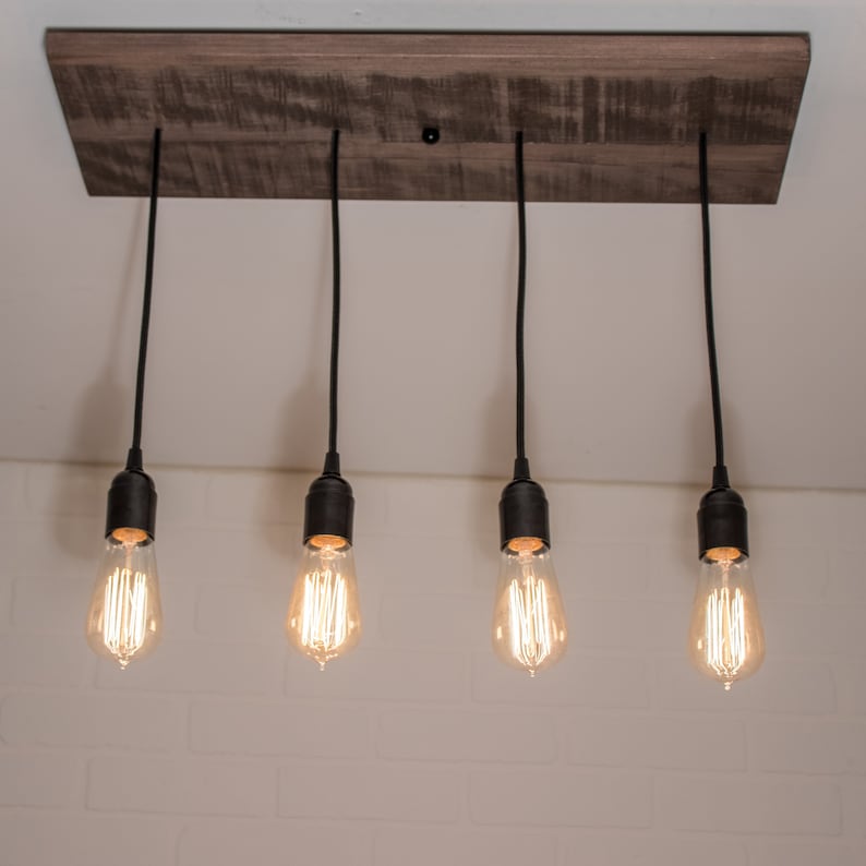 Kitchen Island Lighting Fixture Rustic Ceiling Chandelier Etsy