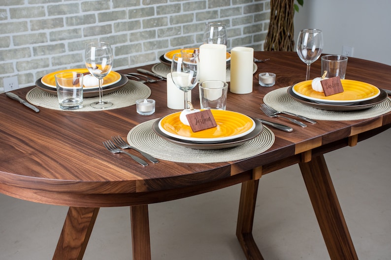 Small Kitchen Table Extendable Walnut Kitchen Dining Table Etsy