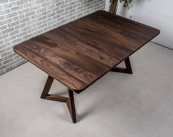 Black Walnut Extension Table, Square Dining Table, 42 Inch - Etsy