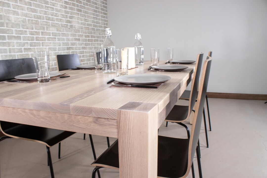 White Farmhouse Table Modern Farmhouse Kitchen Table Modern - Etsy