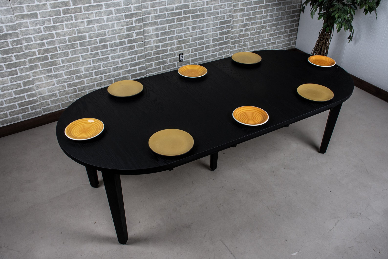 Extendable Round Dining Table Round Wood Table With 4 Leaves - Etsy