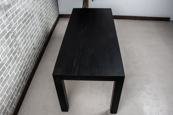 Oak Parson Table Black Wood Parsons Table Oak Kitchen Table