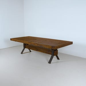 Rustic Maple Farmhouse Table | 9 Foot Dining Table