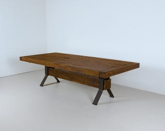 Rustic Maple Farmhouse Table | 9 Foot Dining Table