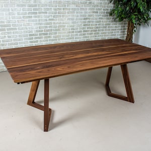 Extendable Dining Table, Walnut Dining Table Extendable, Walnut Extension Dining Table, Extendable Dining Room Table, Large Dining Table image 2