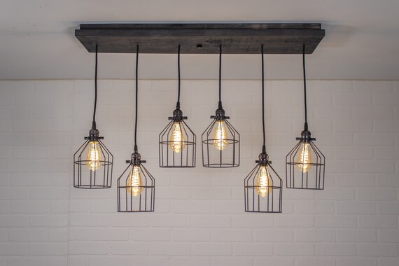 Kitchen Pendant Lighting Fixture Farmhouse Plank Light With 6 Kitchen Pendant Lighting Fixture, Pendant Light Fixtures For Kitchen