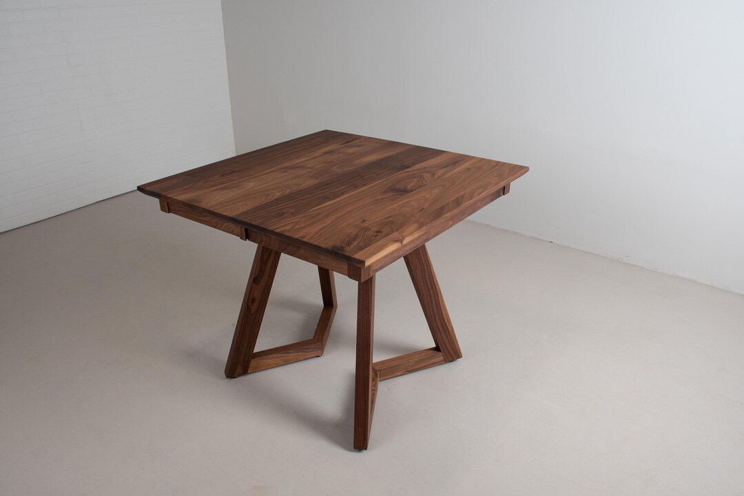 Square Dining Tables, 42" Square Extendable Table Dining, Small Walnut ...