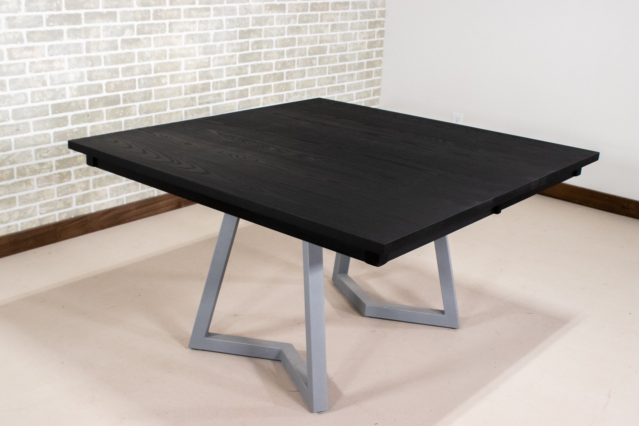 Black dining room table with leaf deals