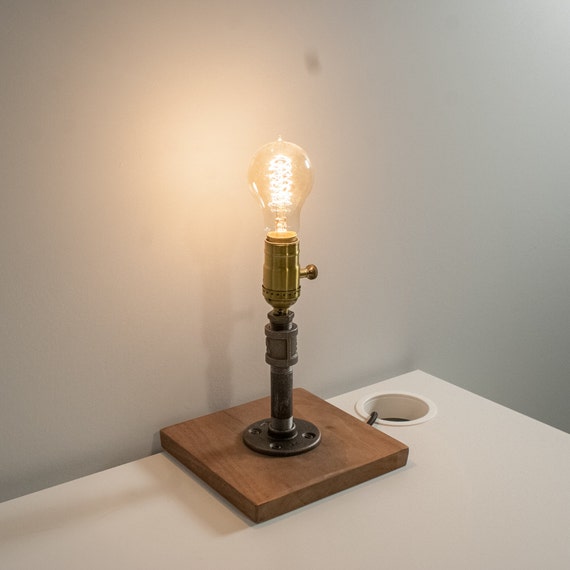 Steampunk Desk Lamp Edison Desk Lamp With Dimmer And Black Etsy