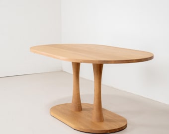 Small Oval Oak Table for a Kitchen Breakfast Nook