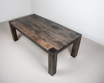 Parsons Dining Table for Rustic Farmhouse Home Decor, Rustic Maple Table, Modern Farmhouse Kitchen Table