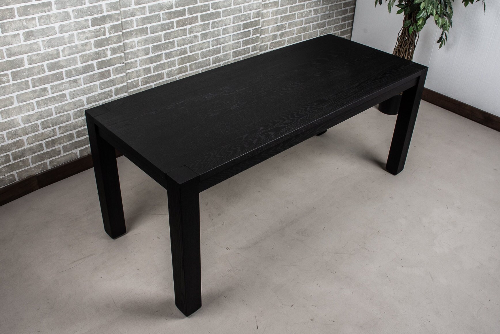 Black parsons dining table deals