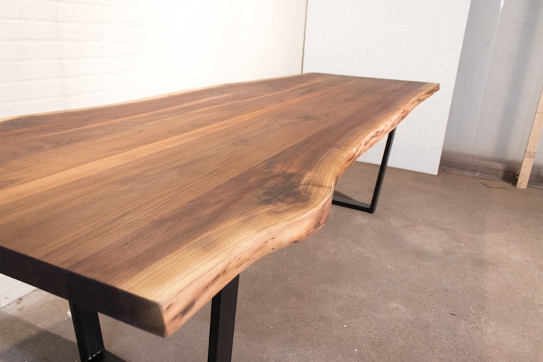 Long Dining Table 10 Seat Dining Table 8 Foot Live Edge Etsy