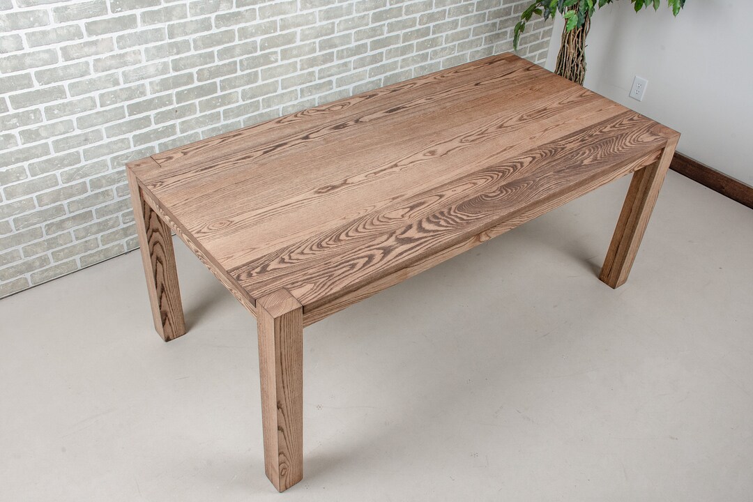 Rustic Dining Table, Classic Ash Parson Dining Table, Hardwood Kitchen