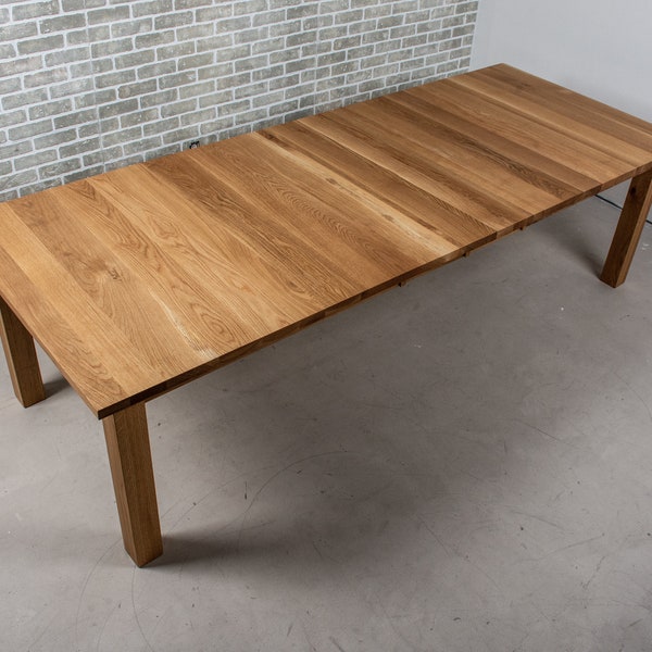 Solid Wood Extendable Table Etsy