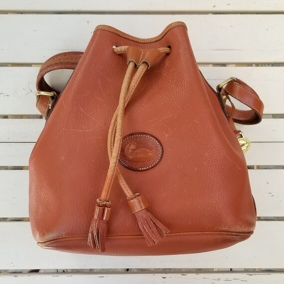 dooney and bourke drawstring bucket bag