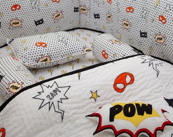 Batman Crib Bedding Etsy