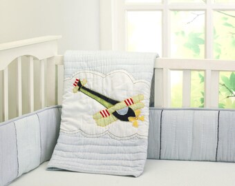 Plane Crib Bedding Etsy
