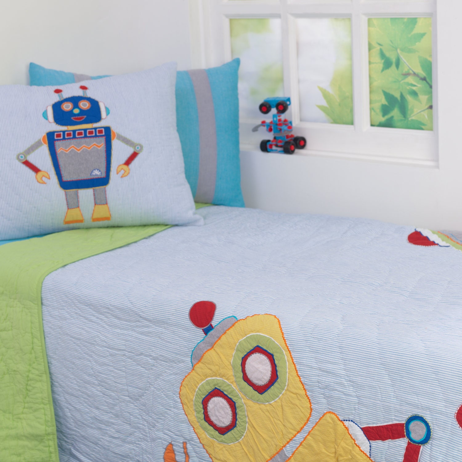 Rockin' Robot Kids' Bedding Set Kid Room Decor Etsy