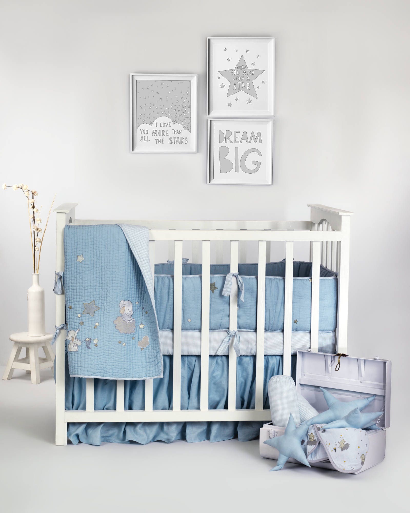 stitch baby crib set