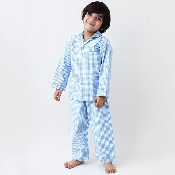 baby gingham pyjamas