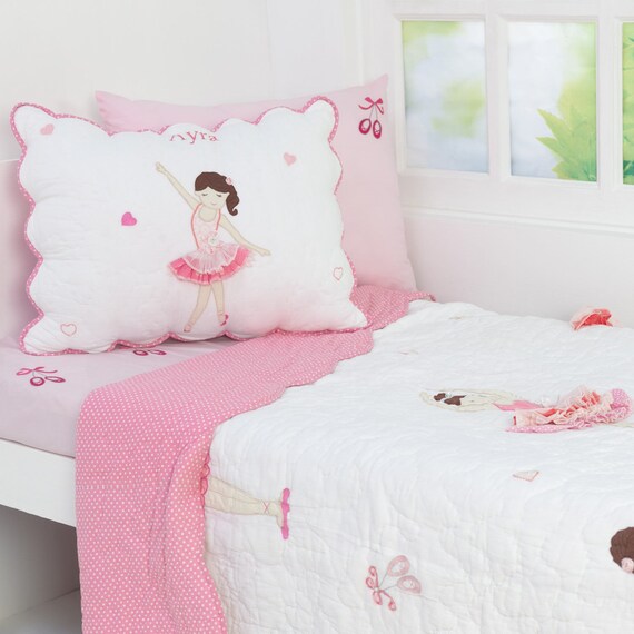 Twirls N Swirls Kids Bedding Set Kid Room Decor Ballerina Tutu Girl Bedding Free Personalization Etsy UK