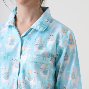 Women Pajama Set |  llama love Luxury Nightwear PJs Clothing | Personalized Pyjamas | Women Sleepwear