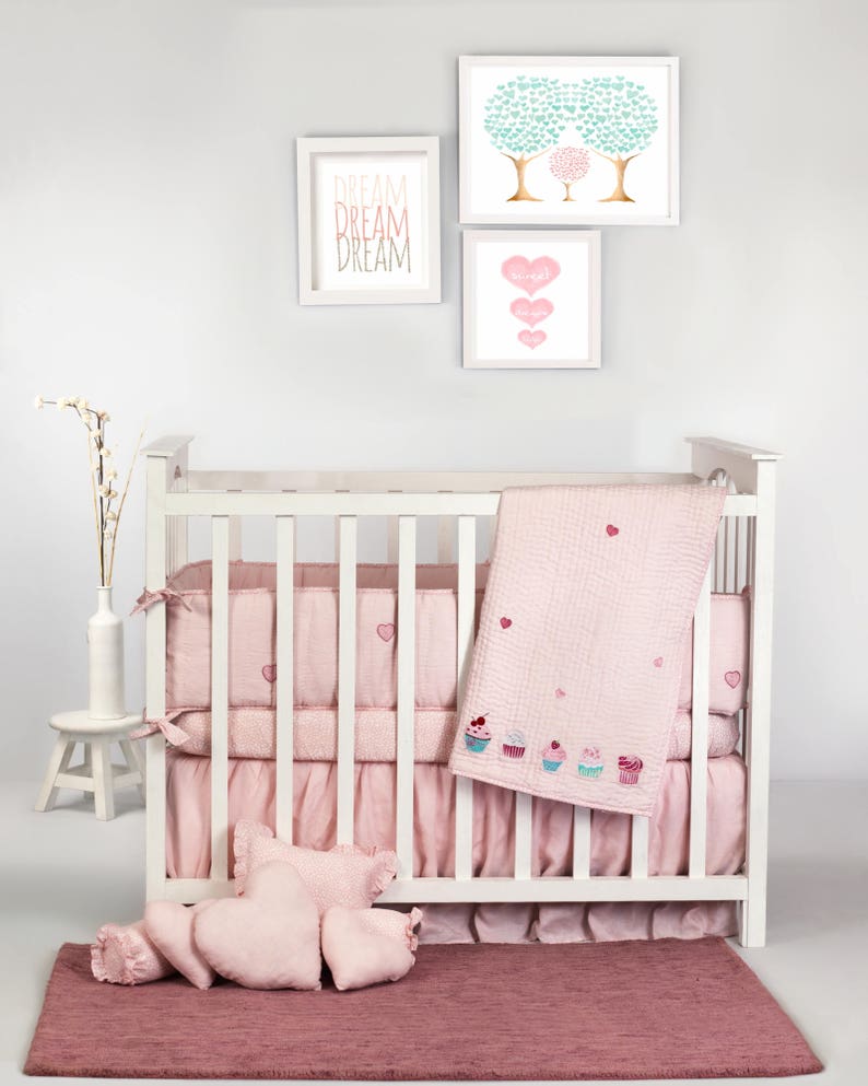 Sweet Dreams Linen Luxury Collection Baby Bedding Set Baby Etsy