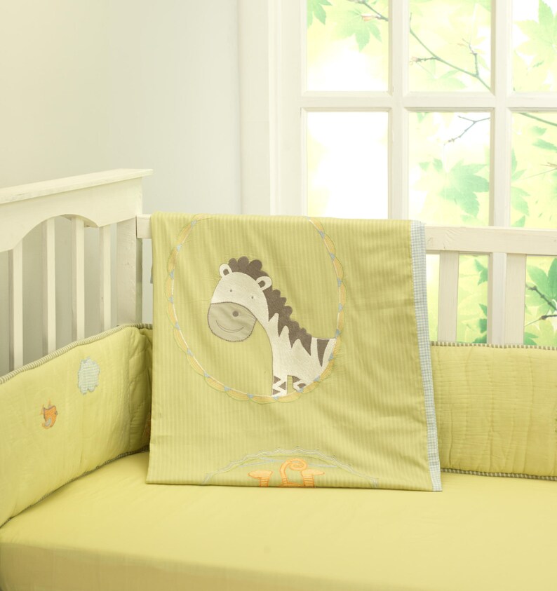 Jungle Safari Baby Blanket and Toddler Duvet Cover Gender Etsy