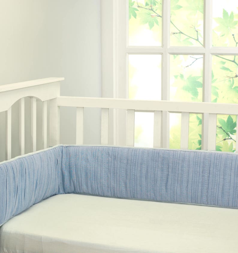 chambray crib sheet