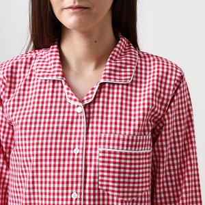 Red Gingham Pajamas Etsy Canada