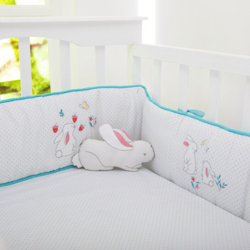 Snuggle Bunny Organic Cotton Complete Crib Bedding Set Etsy