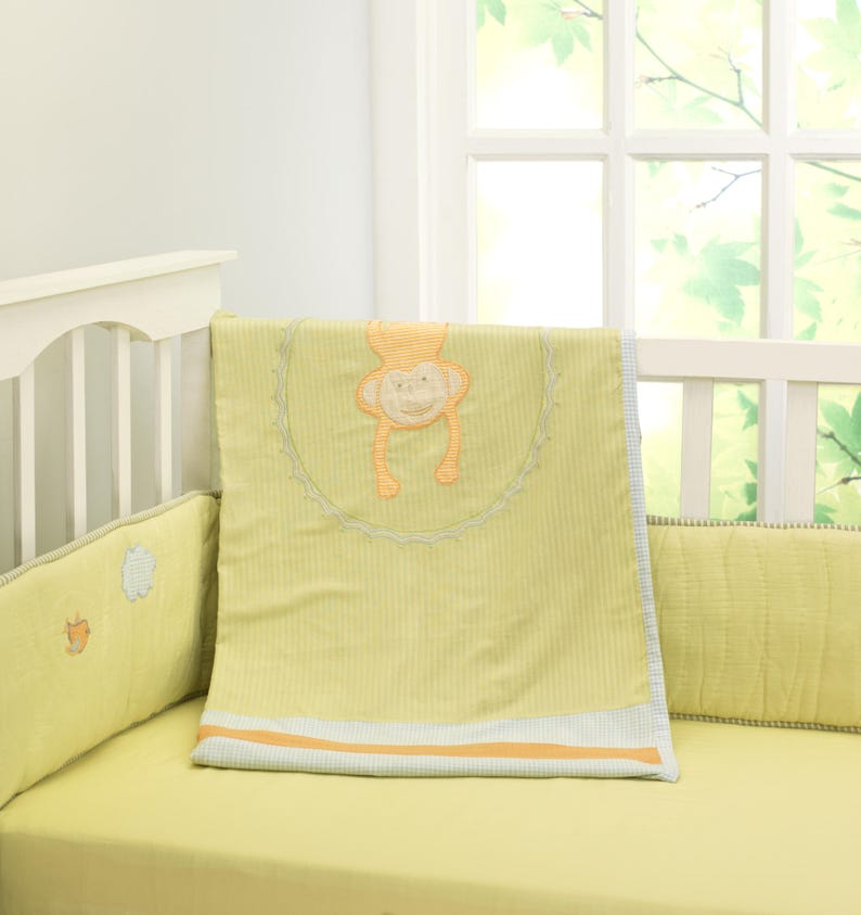 Jungle Safari Baby Blanket and Toddler Duvet Cover Gender Etsy