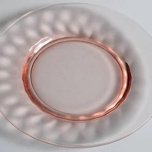 1930s Heisey Yeoman Pink Flamingo Optic 7&quot; Salad Plates - Fabulous  for Entertaining, Easter, Tea Parties, More - Buy 1 or Up to 8!