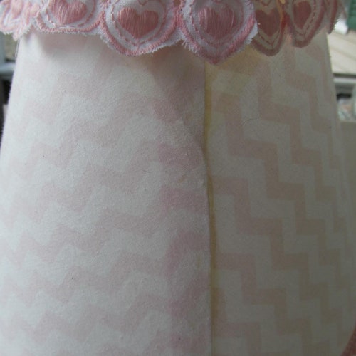 Adorable Nursery Lamp w/ Embellished Shade shops Pink & White Wooden Primitive Horse with Hearts Circa 1950s - Fab Baby Gift, Nursery Decor!