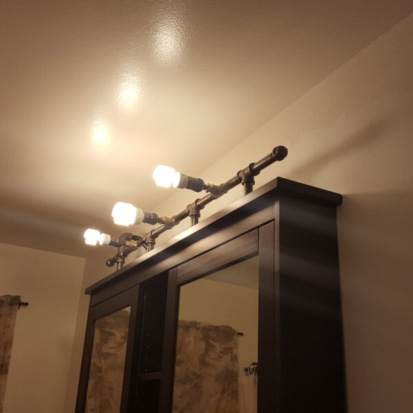 Steampunk Bathroom Vanity Light Fixture - Etsy