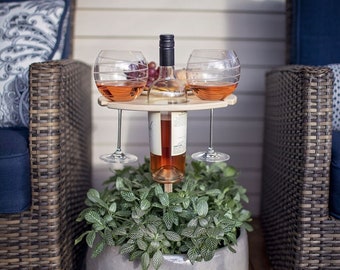 Outdoor Wine Table/ Folding Wine Table/ Wine Lover Gift/ Personalized/Tailgating/Christmas Gift/ Outdoor Entertaining/FREE SHIPPING USA