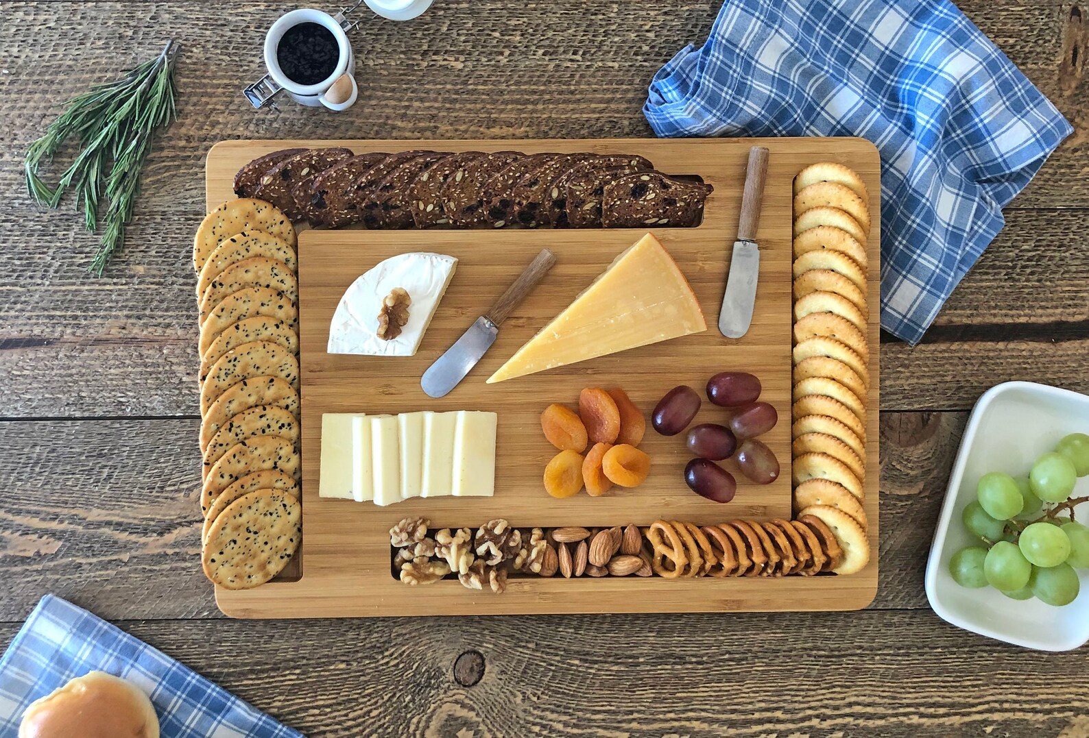 Cheese and Crackers Board/edge Serving Board/ Etsy