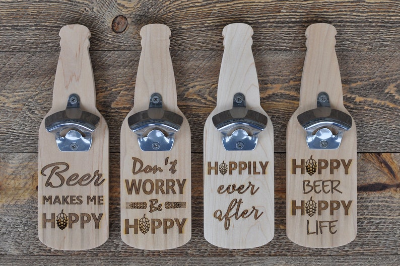 Wall Mount Bottle Opener Magnetic Cap Catcher Beer Image 0
