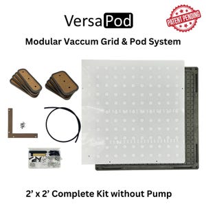 15% Off Patent Pending CNC Vacuum Workholding Solution/ CNC Modular Vacuum Grid/ CNC Modular Pod System/ Vacuum System for Cnc Machining