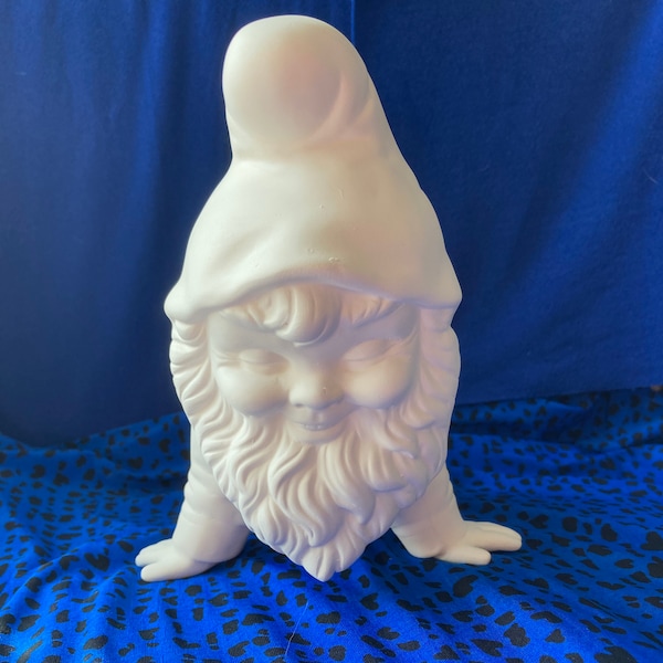 Ready to Paint Ceramic Gnome Etsy