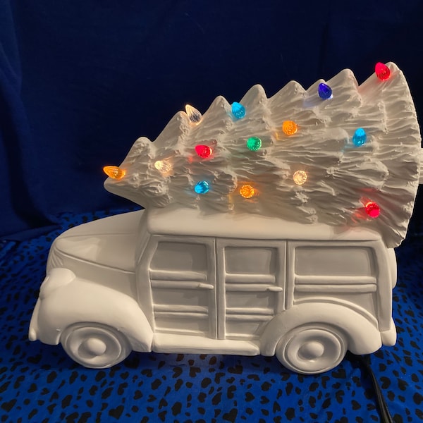 Ready To Paint-TRUCK WITH TREE-With Lights and Wiring